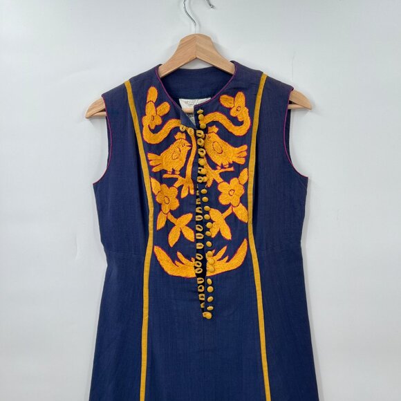 Vintage Gonzalo Bauer Girasol Embroieder Maxi Dress - Picture 7 of 7